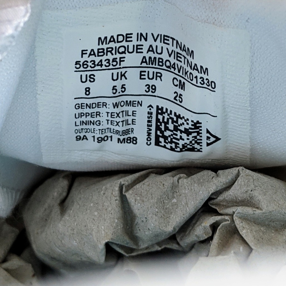 Converse Costa OX White/White Women's NIB - Picture 7 of 7